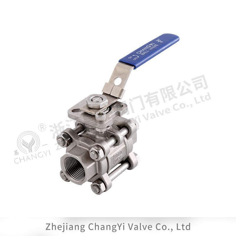 三片式高平臺螺紋球閥帶鎖