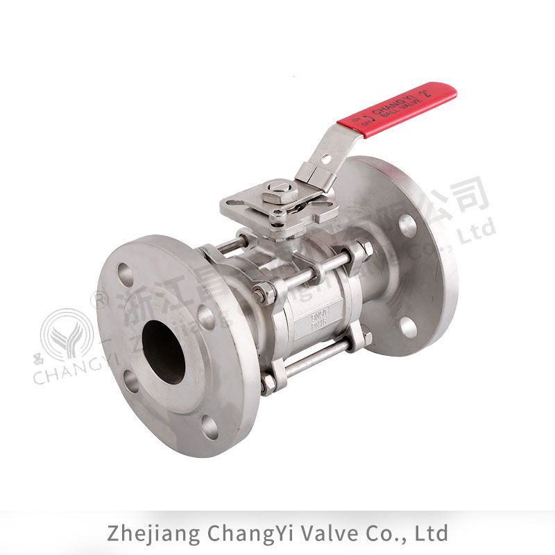 三片式高平臺(tái)德標(biāo)法蘭球閥PN40